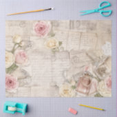 Oudroze Paris Roos Collage Decoupage Papier (Craft)