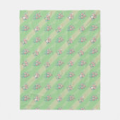 Oudroze Patroon - Fleece Deken (Voorkant)