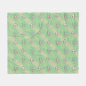 Oudroze Patroon - Fleece Deken (Voorkant (Horizontaal))