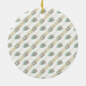 Oudroze Patroon - Versiering Keramisch Ornament (Achterkant)