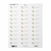 Oudroze Retouradreslabel Etiket (Full Sheet)
