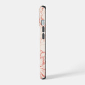 Oudroze Tulp Bloempatroon iPhone 15 Case (Linkerkant)