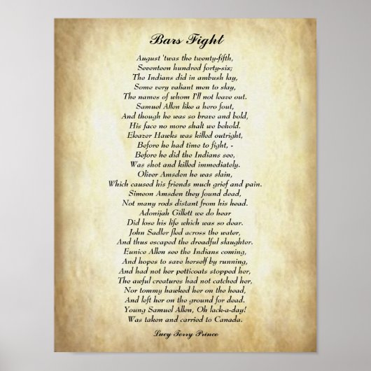 Oudste bekende Afrikaanse Amerikaanse gedicht: gev Poster (Voorkant)