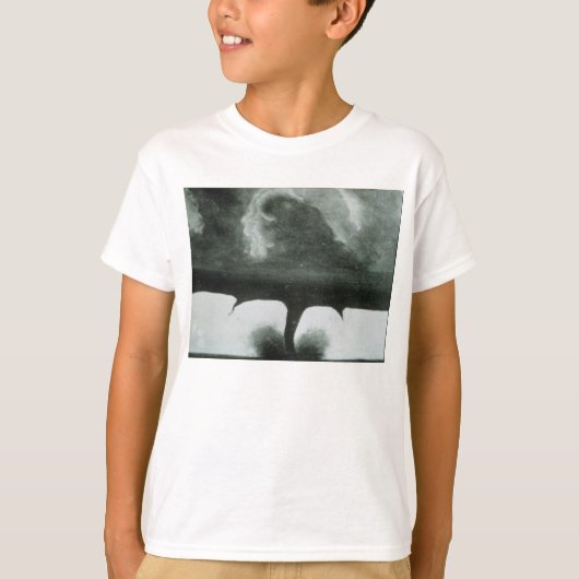 Oudste bekende foto van een Tornado uit 1884 T-shirt (Voorkant)