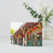 Oudste Chinese tempel in Singapore Briefkaart (Staand voorkant)