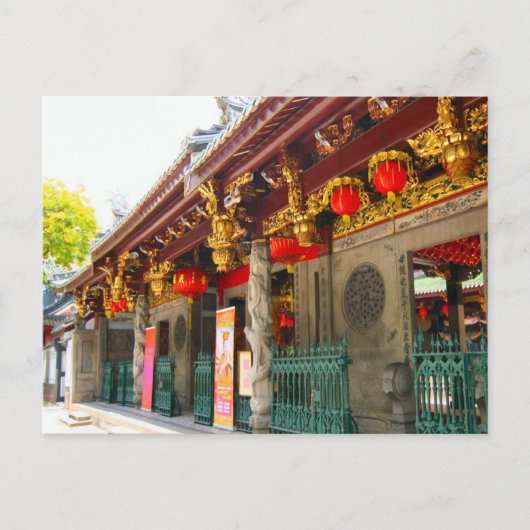 Oudste Chinese tempel in Singapore Briefkaart (Voorkant)