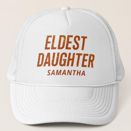 Oudste dochter Trendy leven van een dochter Grappi Trucker Pet (Voorkant)