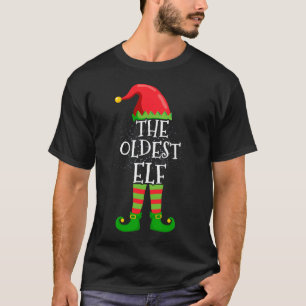 Oudste Elf Familie die met Kerstmis overeenkomt Fu T-shirt