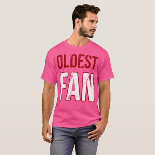 Oudste fan t-shirt (Voorkant volledig)