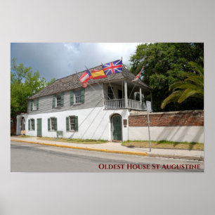 Oudste Huis, St Augustine Florida Poster