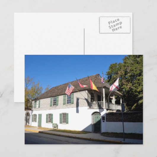 oudste instelling in augustus in florida briefkaart (Voorkant / Achterkant)