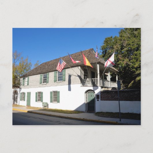 oudste instelling in augustus in florida briefkaart (Voorkant)