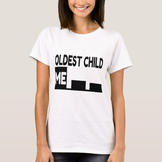 Oudste kind van drie grafieken t-shirt (Voorkant)