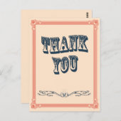  Oudste land Trouwen Dank u Kaart (Voorkant / Achterkant)