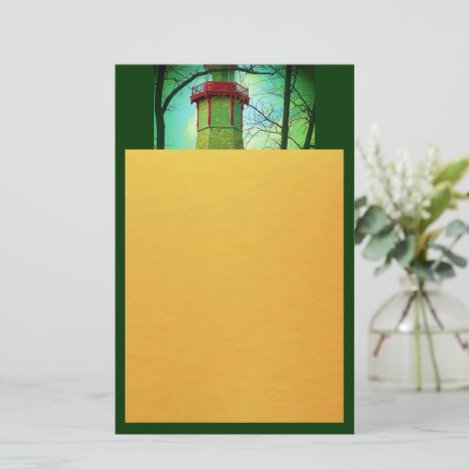 Oudste lichthuis in Toronto Briefpapier (Staand voorkant)