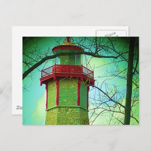 Oudste lichthuis op Toronto Center Island Briefkaart (Voorkant / Achterkant)