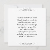 Oudste lid Elegant Family Reunion Awards Kaart (Achterkant)