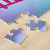 Oudste met alleen kind uitgereden hologram legpuzzel (Zijkant)