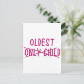 Oudste met alleen uitgesneden kind briefkaart (Staand voorkant)