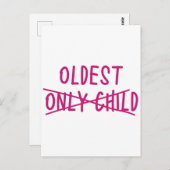Oudste met alleen uitgesneden kind briefkaart (Voorkant / Achterkant)