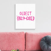 Oudste met alleen uitgesneden kind canvas afdruk (Insitu (Woonkamer))