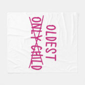 Oudste met alleen uitgesneden kind fleece deken (Voorkant (Horizontaal))