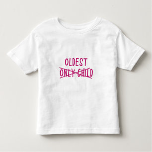 Oudste met alleen uitgesneden kind kinder shirts