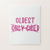 Oudste met alleen uitgesneden kind legpuzzel (Verticaal)