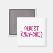Oudste met alleen uitgesneden kind magneet (Voorkant / Achterkant)