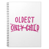 Oudste met alleen uitgesneden kind notitieboek (Voorkant)