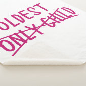 Oudste met alleen uitgesneden kind sherpa deken (3/4)