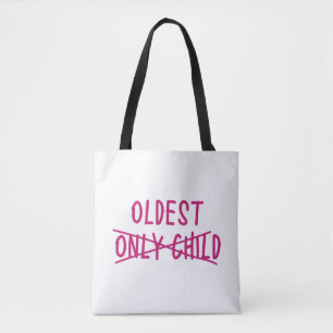 Oudste met alleen uitgesneden kind tote bag