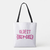 Oudste met alleen uitgesneden kind tote bag (Achterkant)
