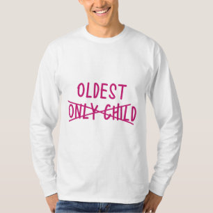 Oudste met Eén Kind Doorgestreept T-shirt
