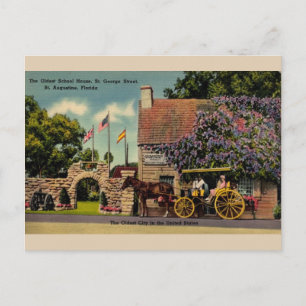 Oudste School House St. Augustinus Briefkaart