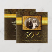 oudtrouwfoto uitnodigingen 50e jubileum (Voorkant / Achterkant)