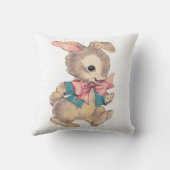 Oudwaterverf Konijn met Witte Staart Konijn Kussen (Achterkant)