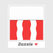 Ouest Lausannois district vlag, Zwitserland Sticker (Vel)