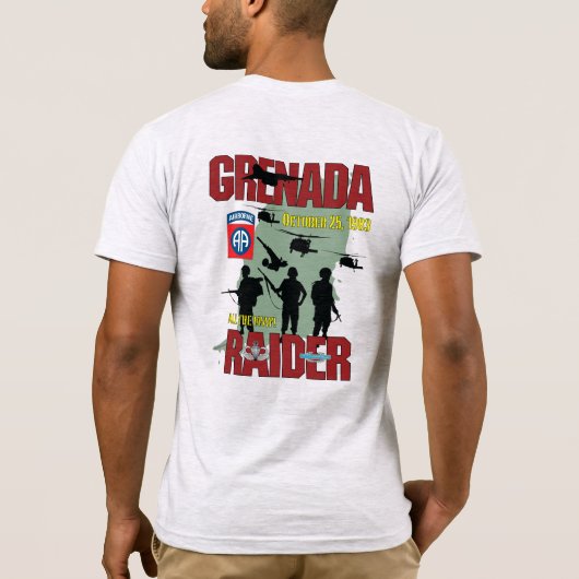OUF Grenada Raider 82e ABN licht t-shirt (Achterkant)