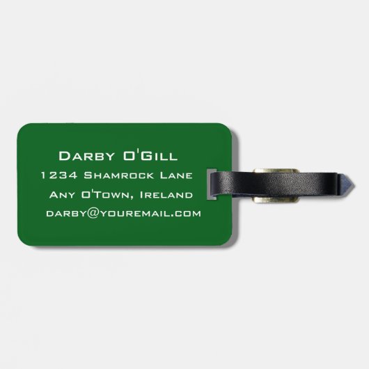 OUGHTERARD Ireland Bagagelabel (Achterkant horizontaal)