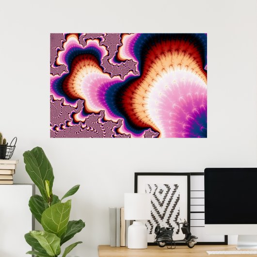 Ouh - Fractal Poster (Thuiskantoor)