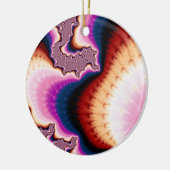 Ouh Kerstfractal Keramisch Ornament (Links)