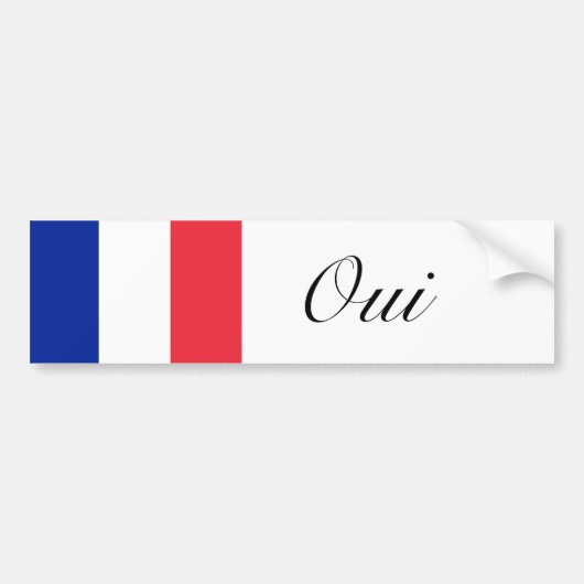 Oui Bumpersticker (Voorkant)