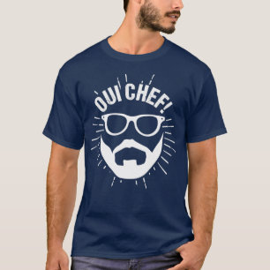 Oui Chef Bearded Chef Cuisine Restaurant 2 T-shirt