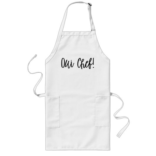 Oui Chef French Chef's Schort (Voorkant)