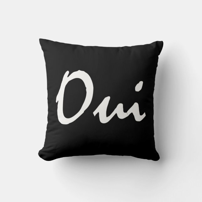 Oui - decoratieve kussen (Voorkant)