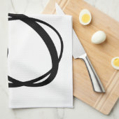 Oui, ja, Franse woordkunst met rood hart Theedoek (Quarter Fold)