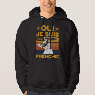 Oui Je suis Frenchie Quote voor een Franse bulledo Hoodie