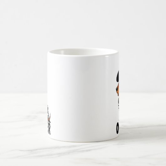 Oui-ner Dog Funny Dachshund Wiener Sausage Ween Do Koffiemok (Center)