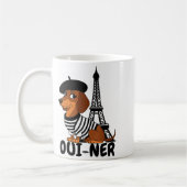 Oui-ner Dog Funny Dachshund Wiener Sausage Ween Do Koffiemok (Links)